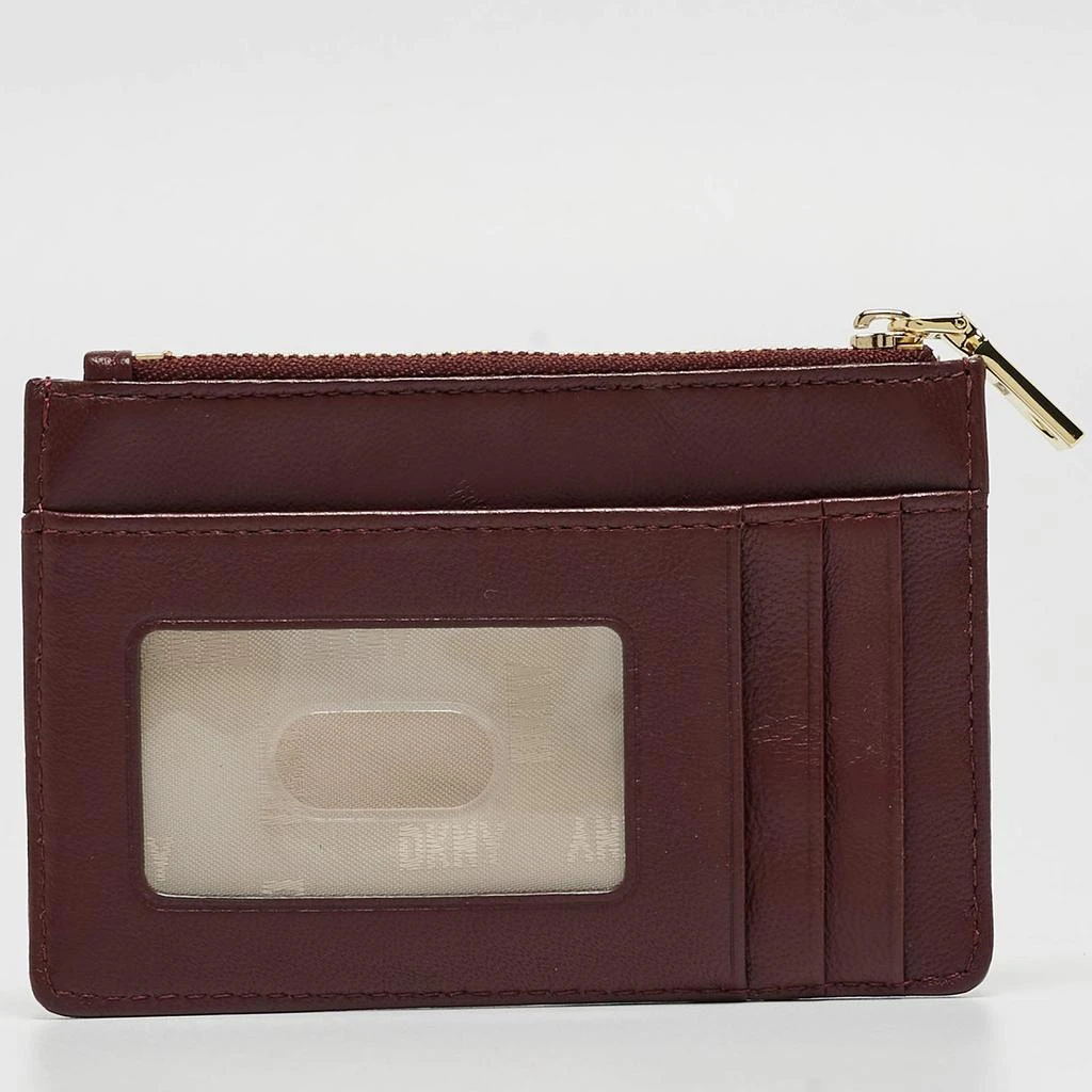 商品DKNY|DKNY Burgundy Signature Embossed Leather Catherine Key Card Case,价格¥1048,第4张图片详细描述