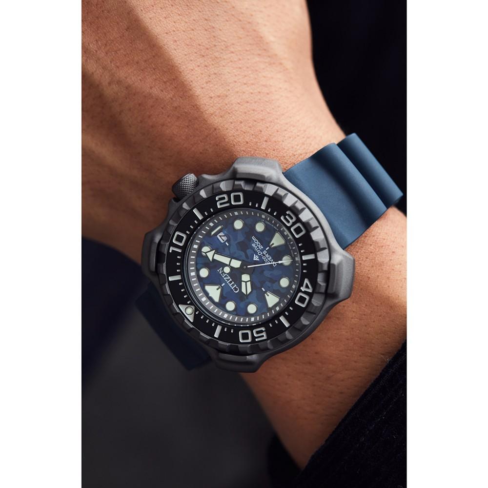 Eco-Drive Men's Promaster Dive Blue Strap Watch, 47mm商品第8张图片规格展示