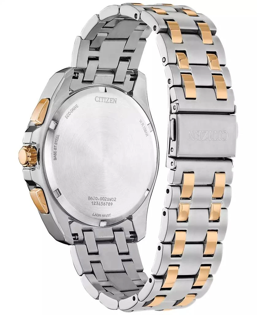 商品Citizen|Eco-Drive Men's Chronograph Classic Two-Tone Stainless Steel Bracelet Watch 41mm,价格¥2448,第3张图片详细描述