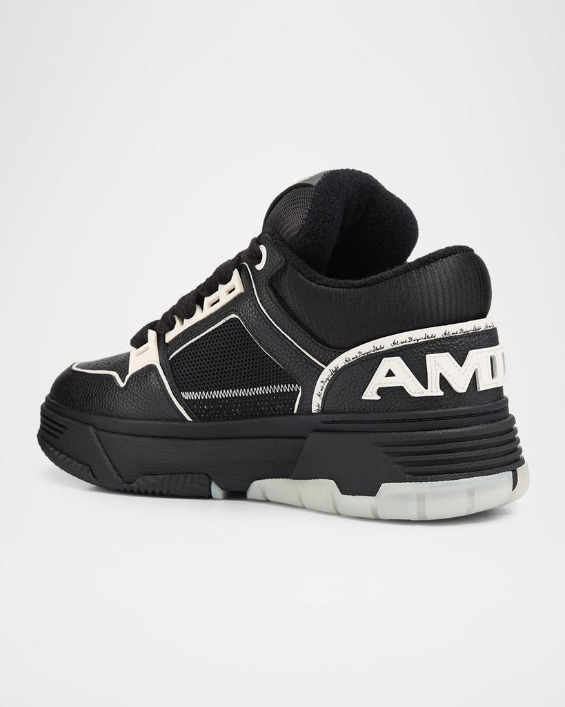 AMIRILeather MA-1 Low-Top Sneakers Amiri Leather Ma-1 Low-Top Sneakers - White | Editorialist main image 3