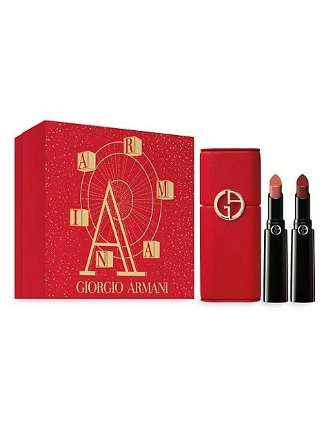 商品Armani|Lip Power 2-Piece Lipstick & Travel Case Set,价格¥295,第1张图片