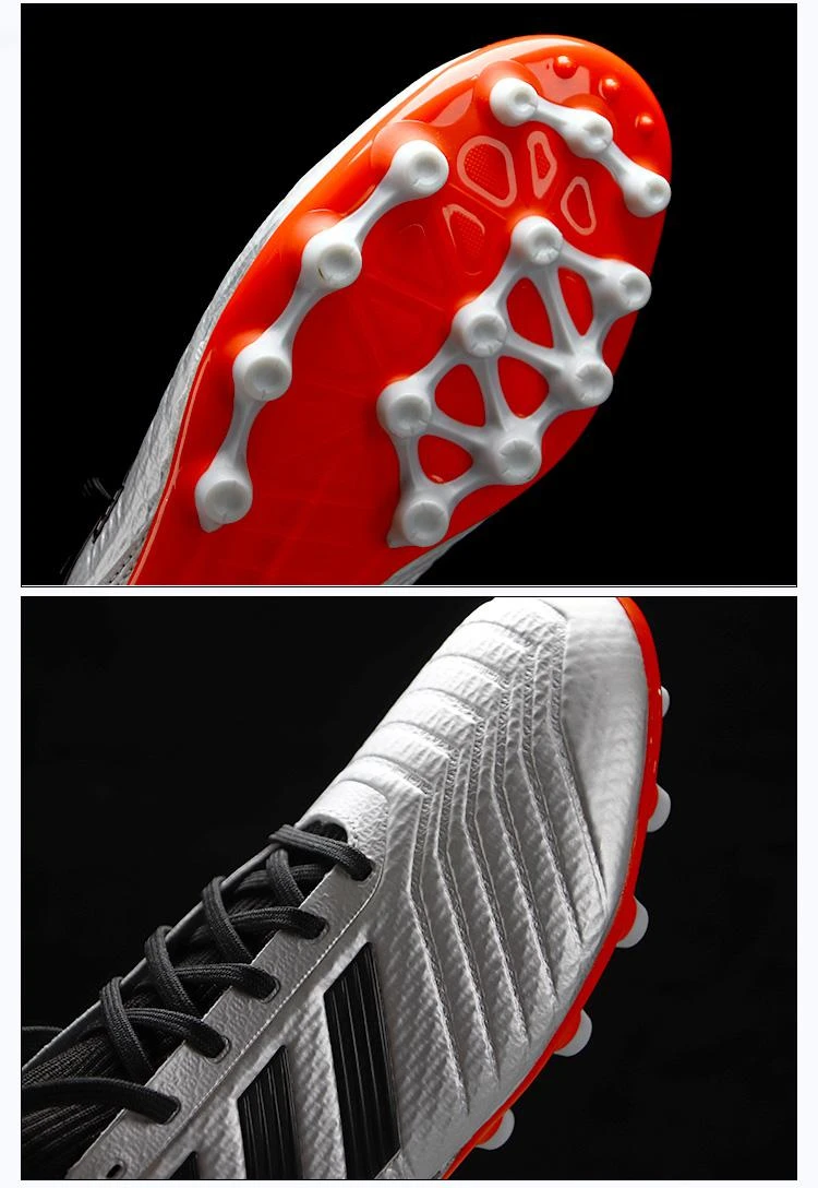 商品Adidas|美国直邮adidas阿迪达斯Predator 19.3 Fg男子灰色条纹耐穿跑步鞋,价格¥764,第7张图片详细描述