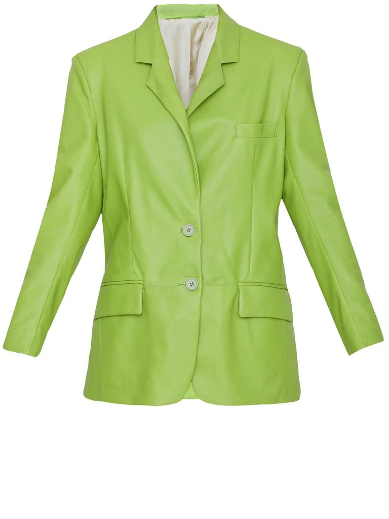 商品Salvatore Santoro|Lime leather jacket,价格¥4269,第1张图片