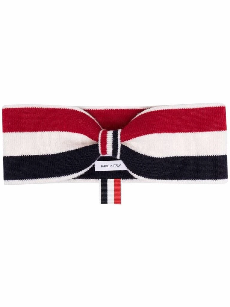 商品Thom Browne|Thom brown stripe knitted headband,价格¥2638,第4张图片详细描述