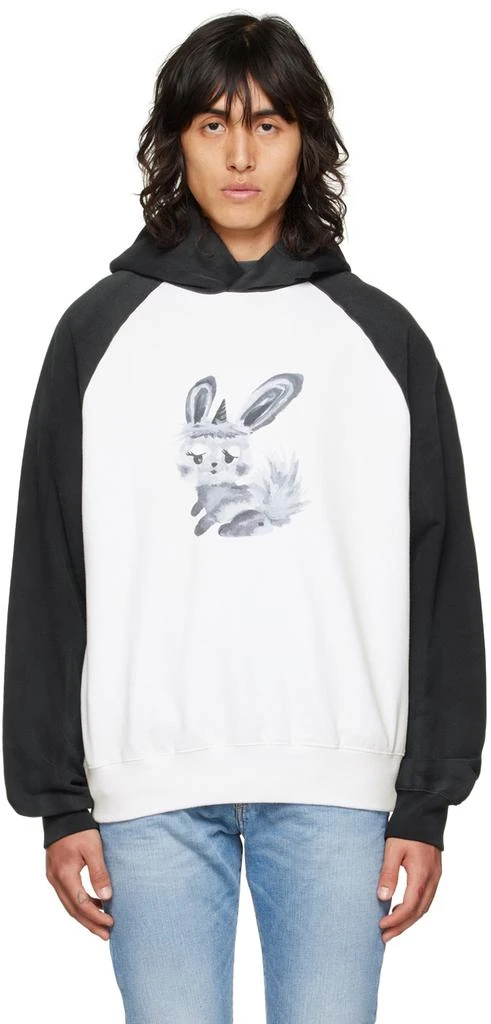 商品We11done|Black & White Rabbit Hoodie,价格¥3835,第1张图片