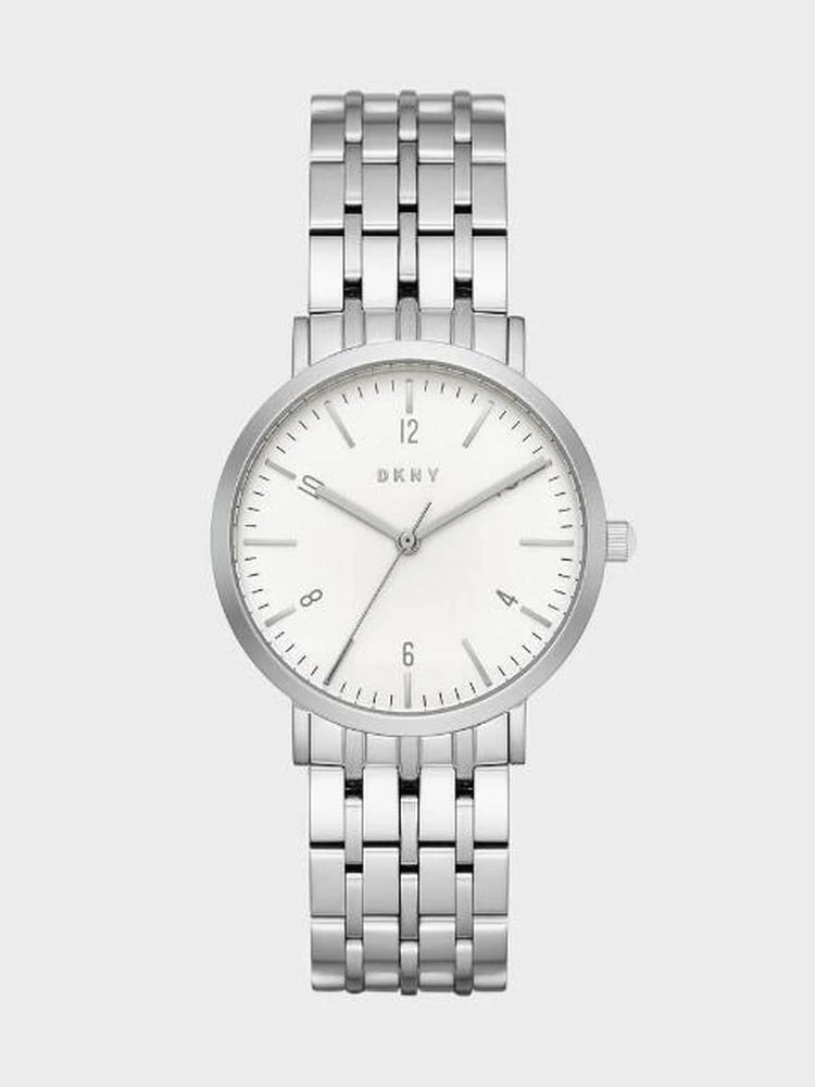 商品DKNY|Minetta Stainless-Steel Three-Hand Watch,价格¥908,第1张图片