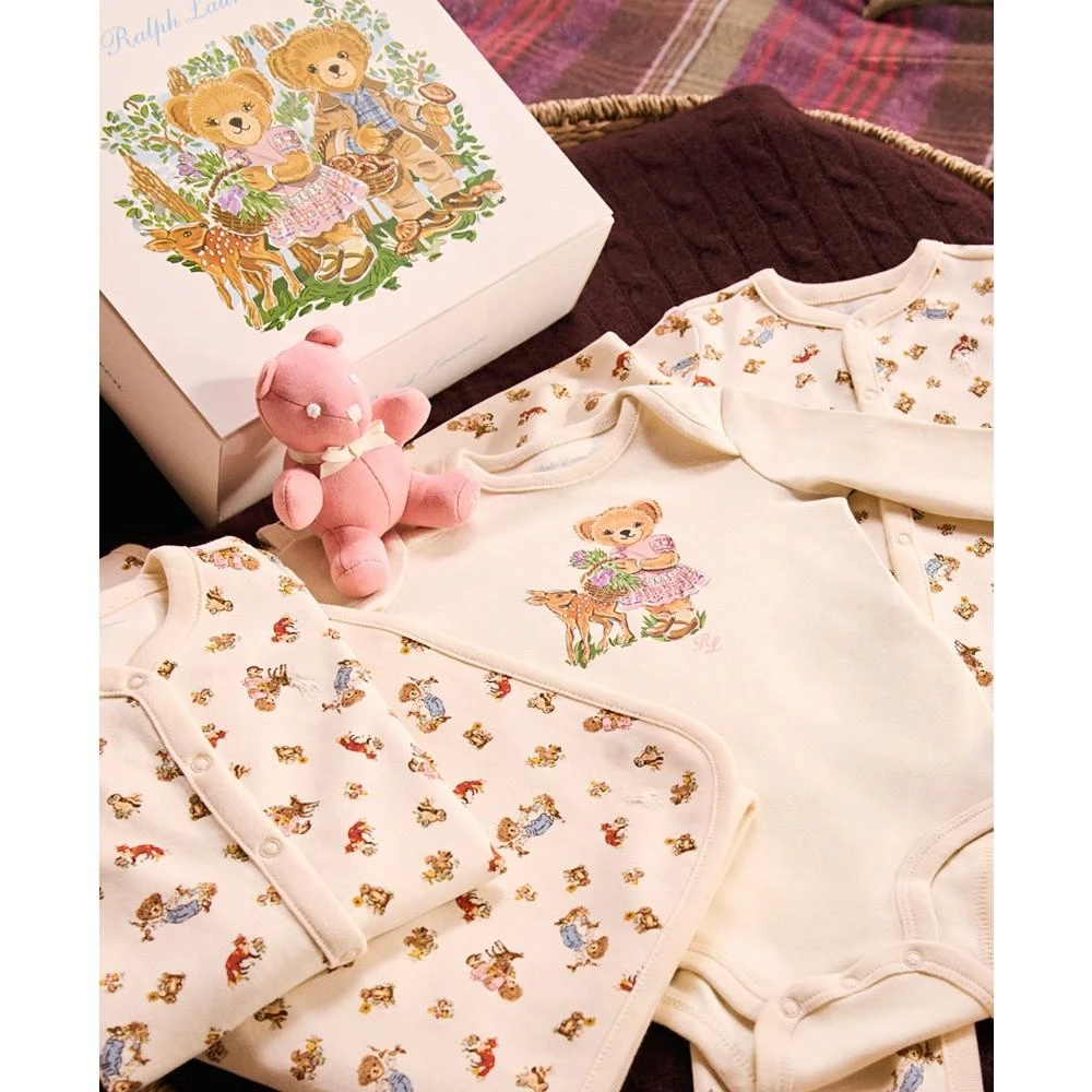 商品Ralph Lauren|Baby Girls Polo Bear Cotton Gift Set, 5 Pieces,价格¥1145,第5张图片详细描述