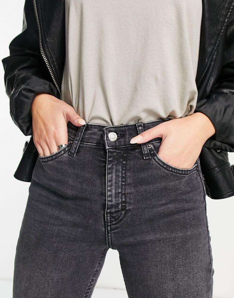 Topshop Jamie jeans in washed black商品第2张图片规格展示