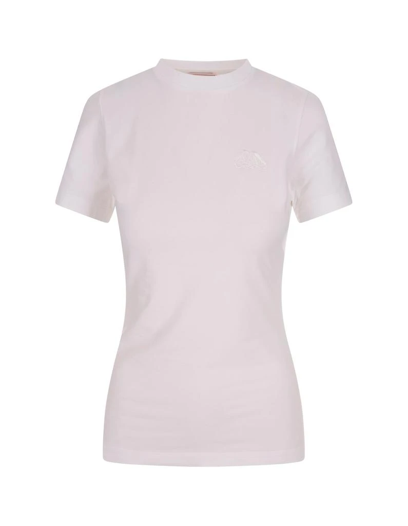 商品Alexander McQueen|Alexander McQueen Plain Short Sleeved T-Shirt,价格¥2168,第1张图片