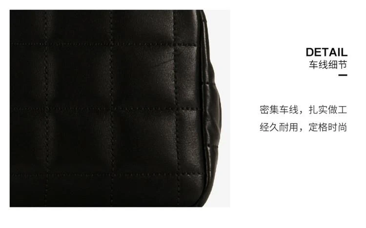 商品[国内直发] Michael Kors|MK女包 MICHAEL KORS 迈克·科尔斯 专柜款奢侈品SOHO时尚链条单肩斜挎包大号 黑色 30F0G1SL3L BLACK,价格¥2119,第10张图片详细描述