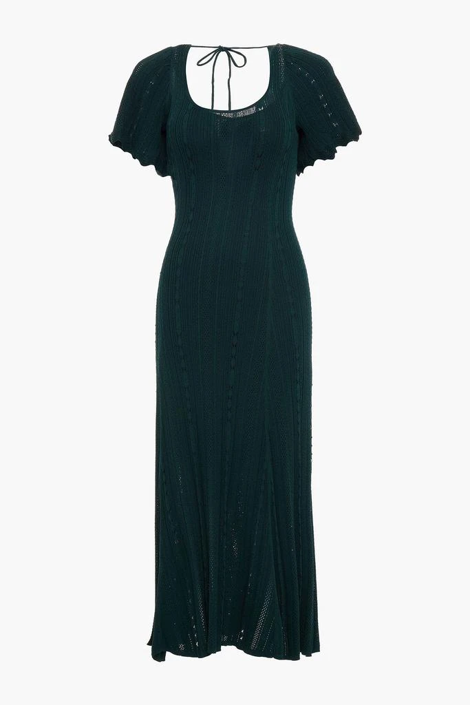 商品Sandro|Marly pointelle-knit midi dress,价格¥1324,第3张图片详细描述