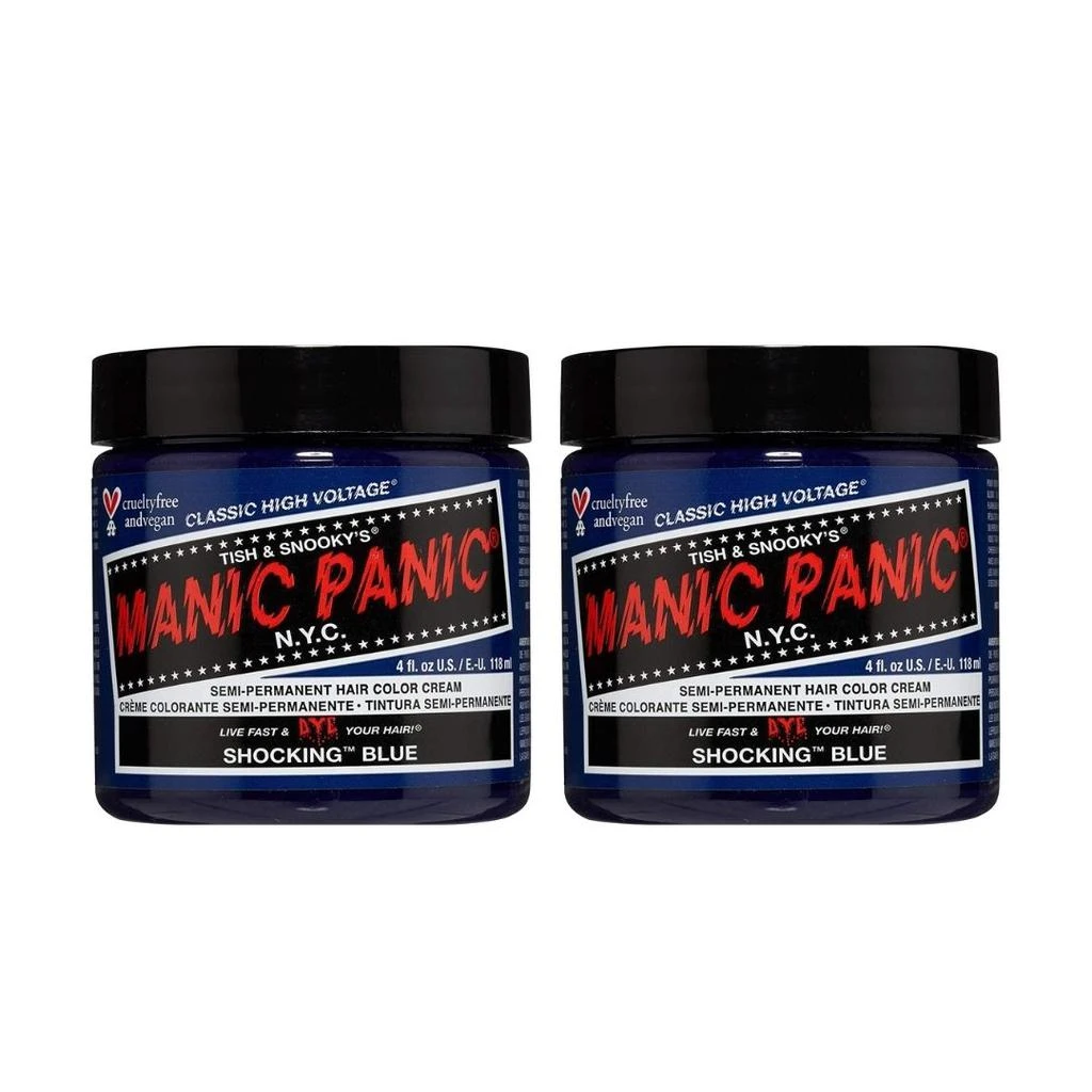 商品Manic Panic|ManicPanic mp染发膏- 斑蓝 Shocking Blue (2x118ml),价格¥277,第1张图片