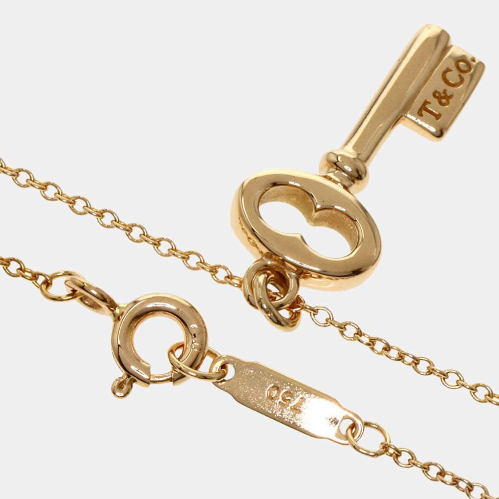 商品[二手商品] Tiffany & Co.|Tiffany & Co. Oval Key 18K Rose Gold Necklace,价格¥4840,第4张图片详细描述