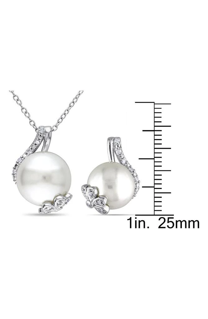 商品DELMAR|Cultured Freshwater Pearl Pendant Necklace & Stud Earrings Set,价格¥2548,第2张图片详细描述