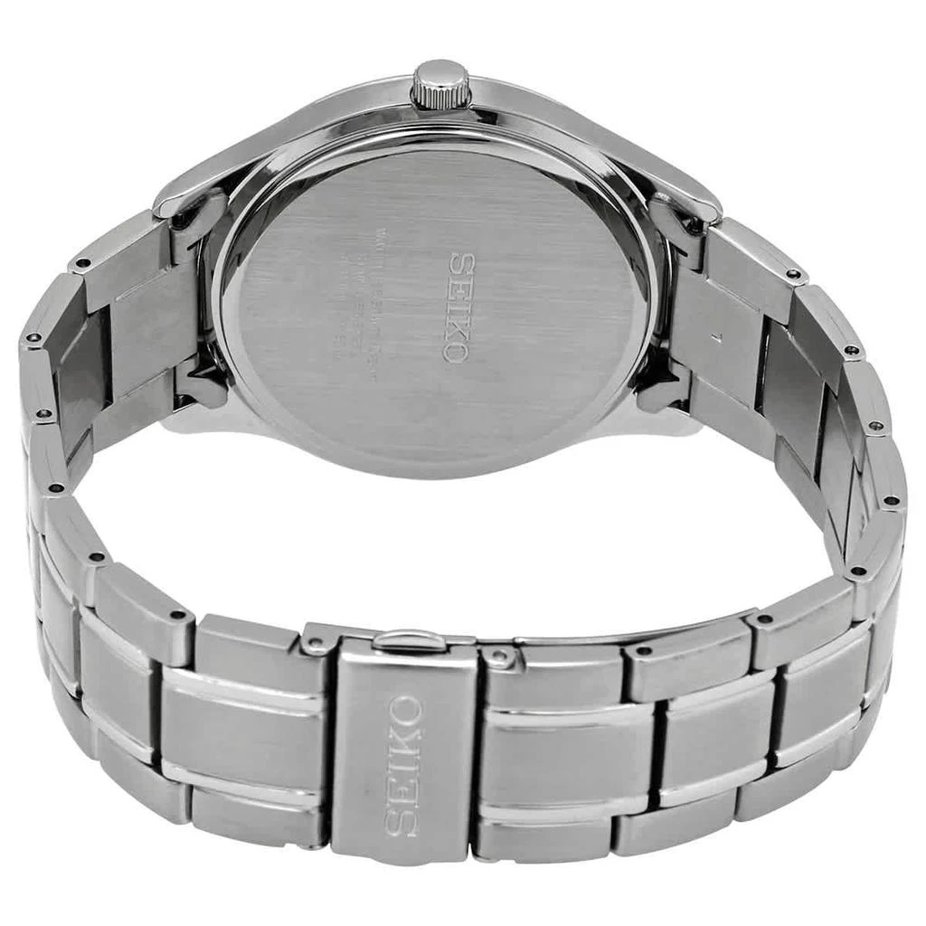 商品Seiko|Noble Quartz Blue Dial Stainless Steel Men's Watch SUR419,价格¥893,第3张图片详细描述