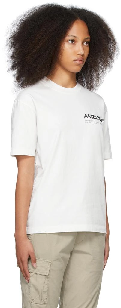 商品Ambush|White Jersey 'Workshop' T-Shirt,价格¥1053,第2张图片详细描述