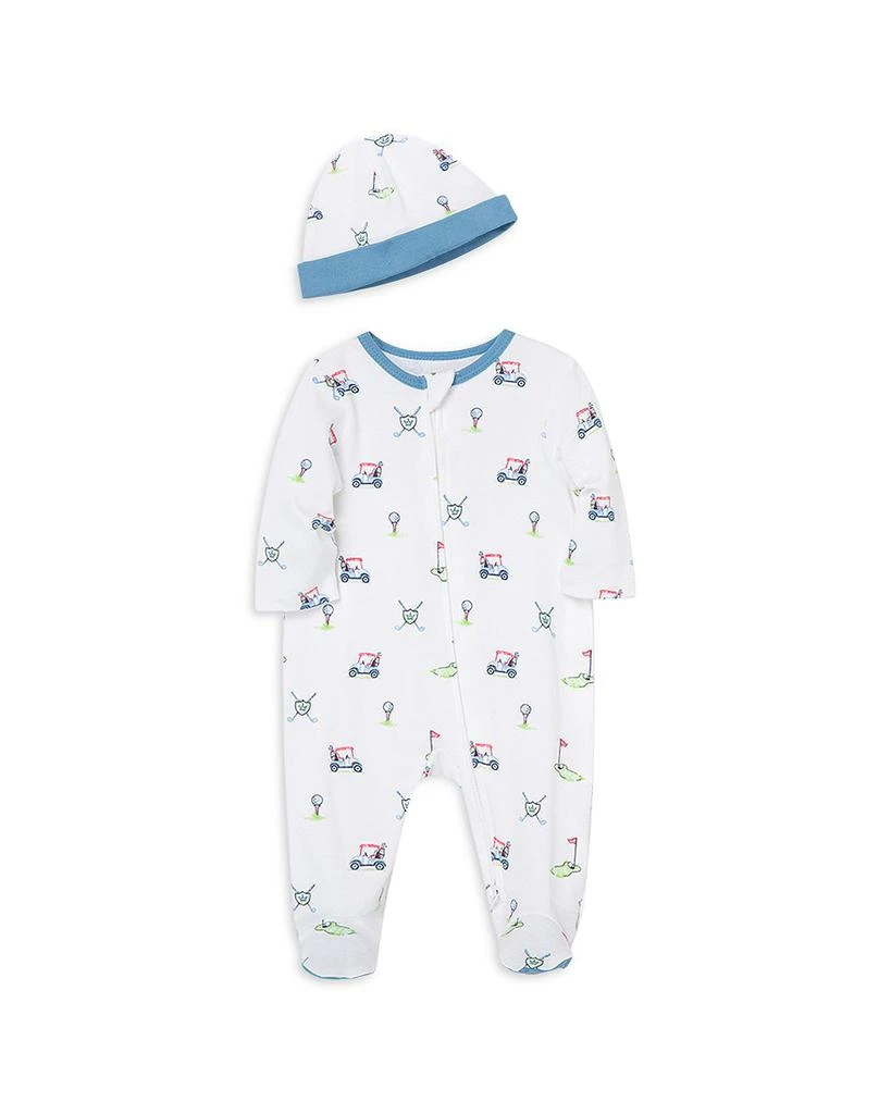 商品Little Me|Boys' Cotton Golf Footie & Hat Set - Baby,价格¥113,第1张图片