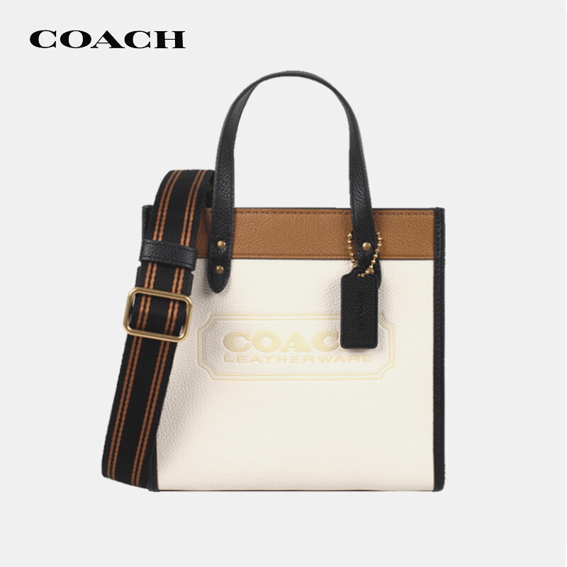 Coach | 蔻驰女包COACH 奢侈品 Field系列女包专柜款包马车印花单肩斜挎手提包 拼色 C3461 2292.51元 商品图片