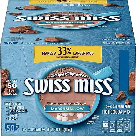 商品Swiss Miss|瑞士小姐 棉花糖热可可粉 50份,价格¥50,第1张图片