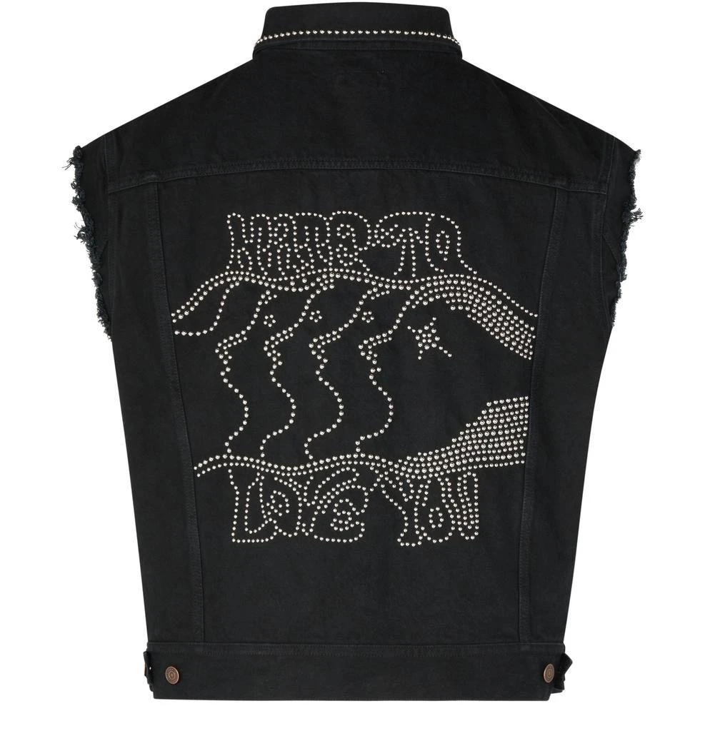 商品Celine|Denim trucker jacket with artist embroidery,价格¥20465,第2张图片详细描述
