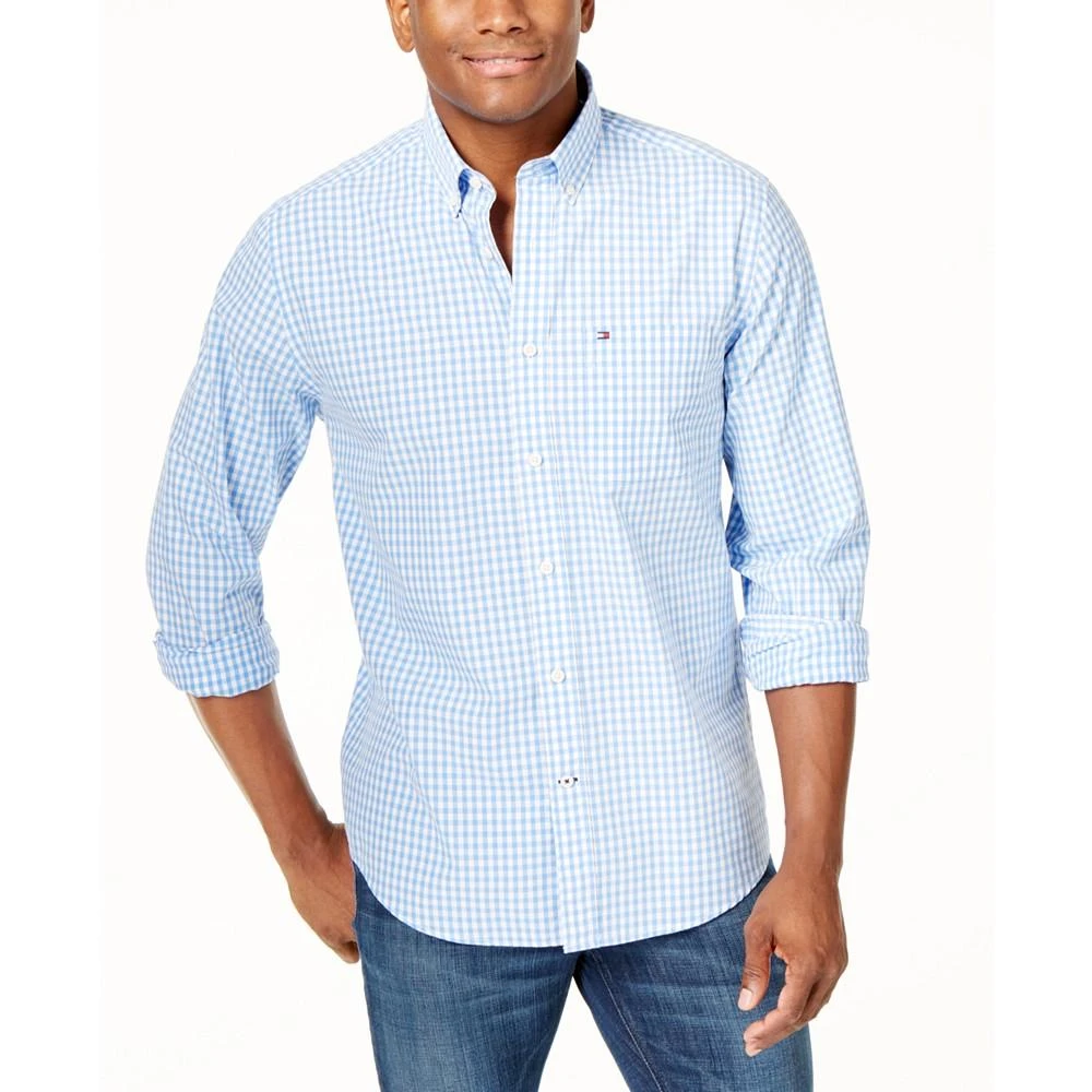 商品Tommy Hilfiger|Men's Twain Classic-Fit Stretch Check Shirt,价格¥312,第1张图片