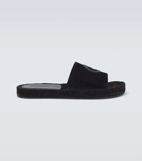 商品Giorgio Armani|Logo leather sandals,价格¥3210,第1张图片