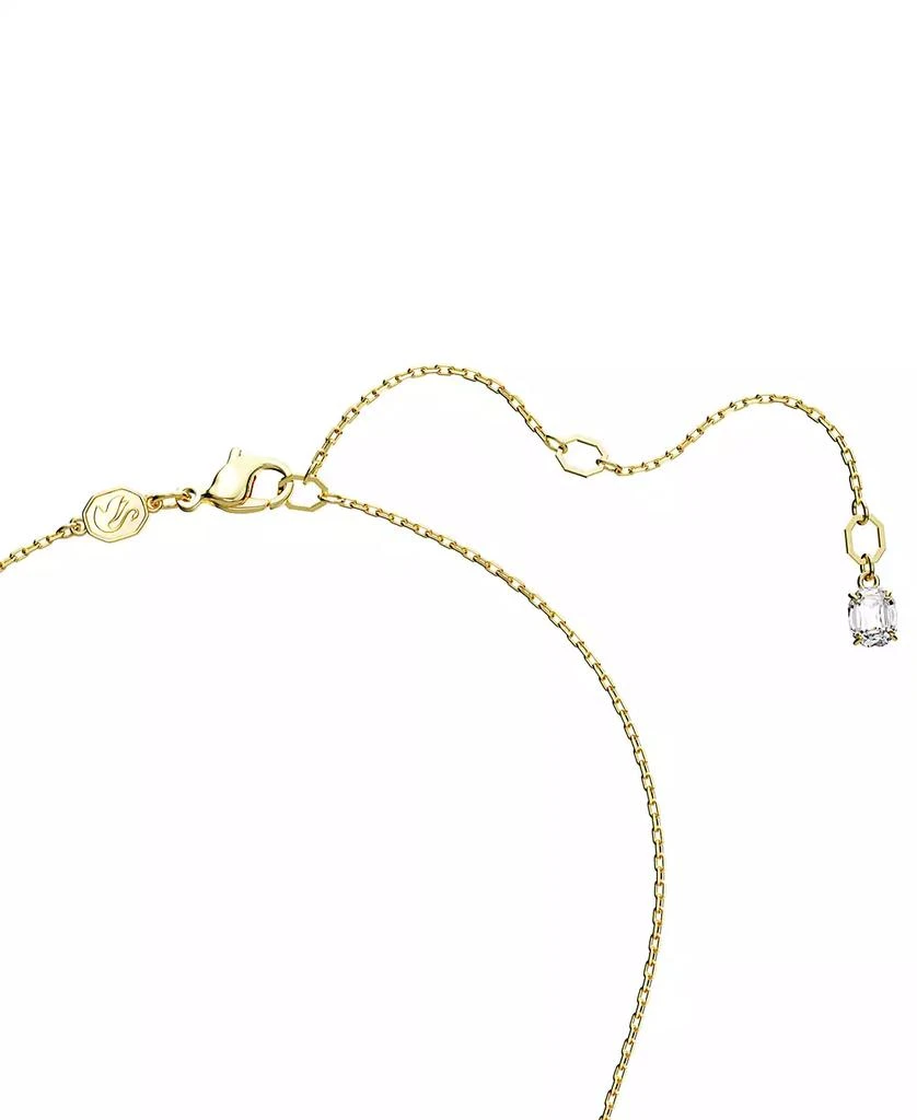 商品Swarovski|Gold-Tone Color Rectangle Crystal Pendant Necklace, 15" + 2-3/4" extender,价格¥676,第3张图片详细描述