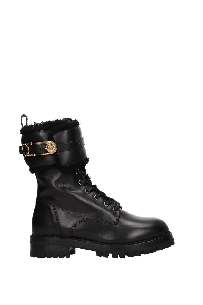 商品Versace|Ankle boots Leather Black,价格¥5236,第1张图片