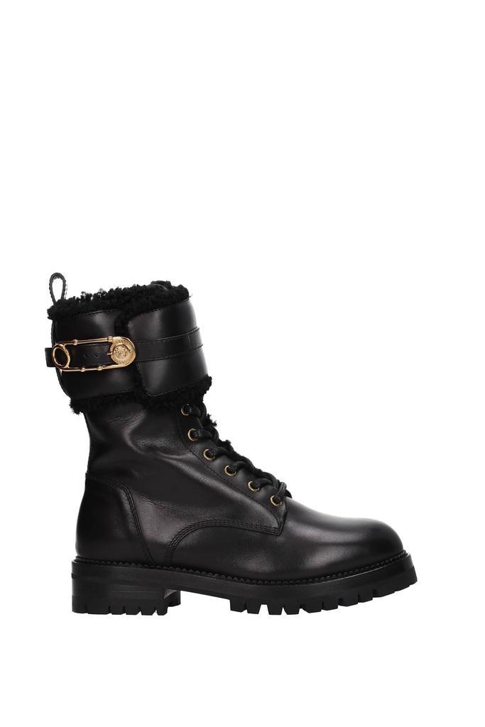 商品Versace|Ankle boots Leather Black,价格¥4357,第1张图片