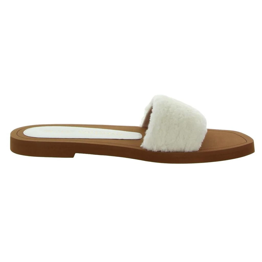 商品Stuart Weitzman|Stuart Weitzman Womens Cammy Faux Shearling Slip On Slide Sandals,价格¥211,第4张图片详细描述