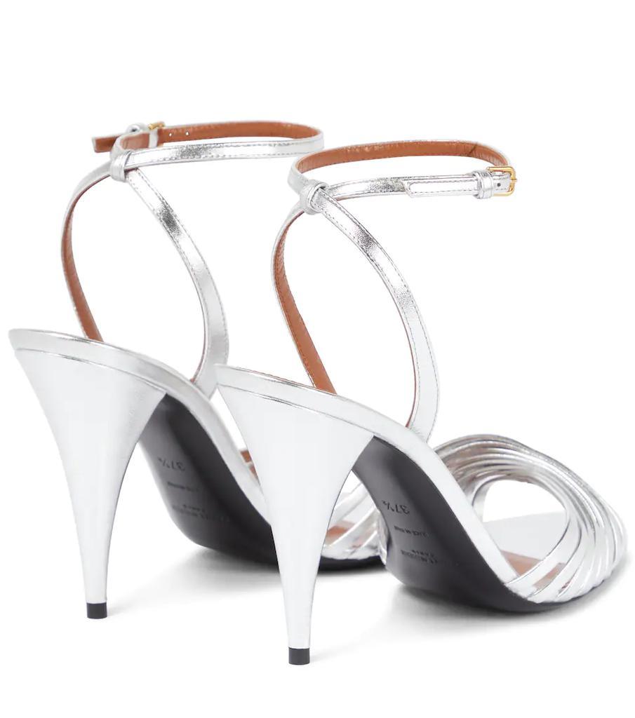 商品Yves Saint Laurent|100 Tina皮革凉鞋,价格¥7579,第5张图片详细描述