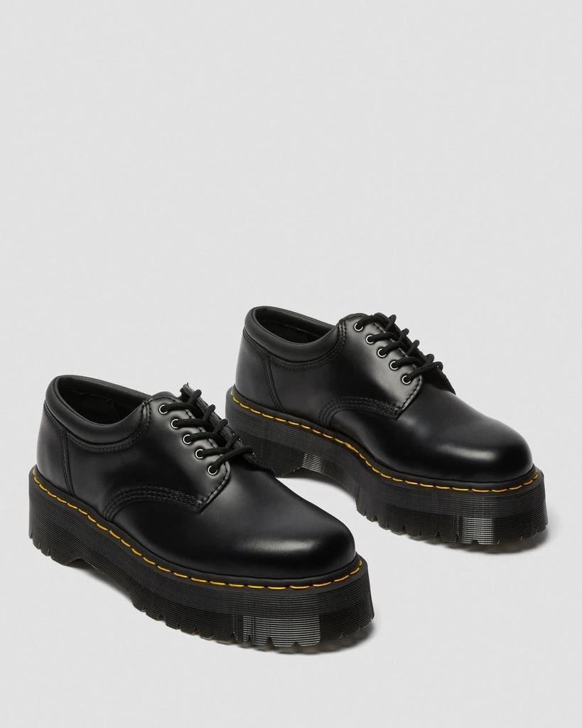 Schwarze Damen-Plateau-Freizeitschuhe aus Leder VER1040 image 2