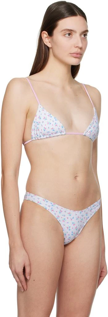 商品Frankies Bikinis|White & Pink Lumia Bikini Top,价格¥807,第2张图片详细描述