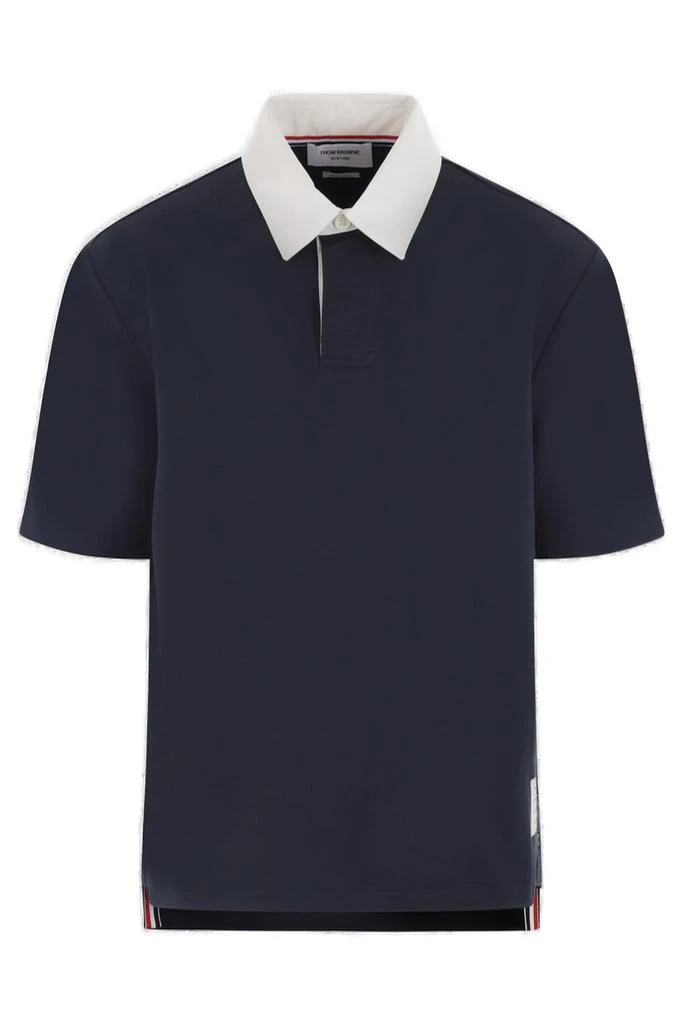 商品Thom Browne|Thom Browne Logo Patch Polo Shirt,价格¥7354,第1张图片