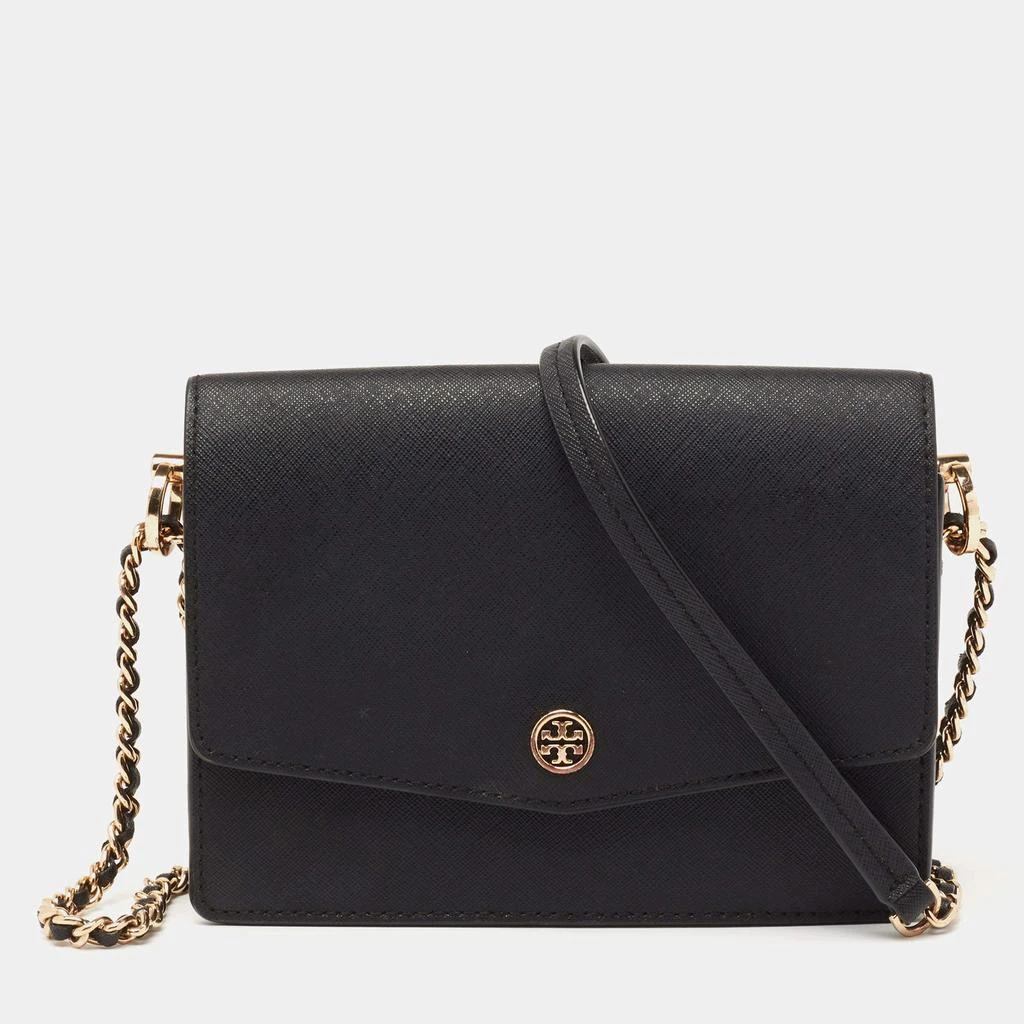 商品[二手商品] Tory Burch|Tory Burch Black Saffiano Leather Robinson Crossbody Bag,价格¥1212,第1张图片