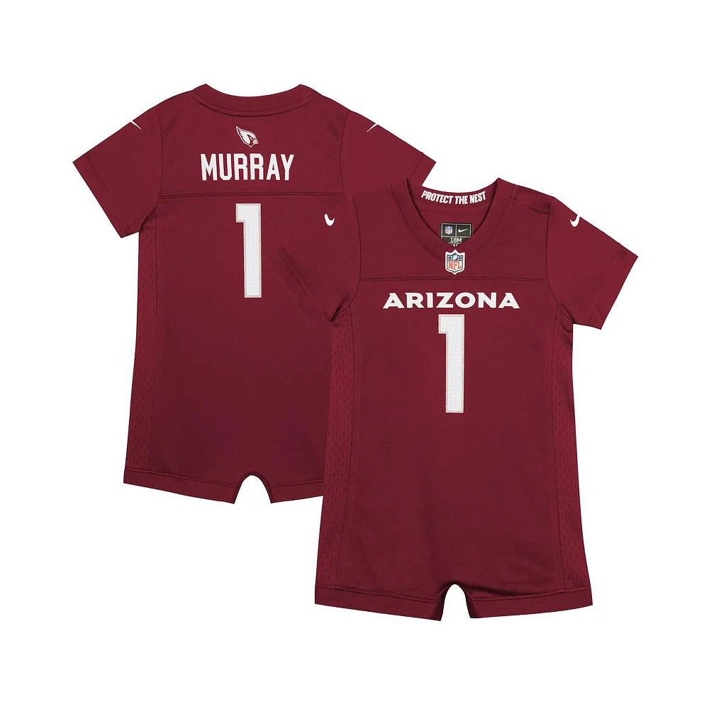 商品NIKE|Newborn and Infant Boys and Girls Kyler Murray Cardinal Arizona Cardinals Romper Jersey,价格¥275,第1张图片