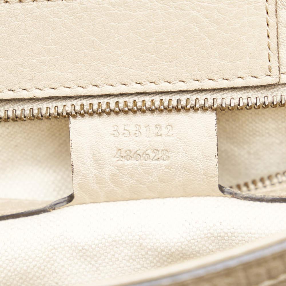 Gucci Brown Twins Leather Tote Bag商品第6张图片规格展示