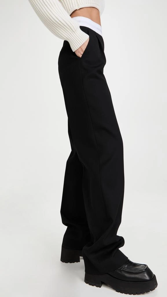 商品Alexander Wang|Alexander Wang 高腰褶皱裤子,价格¥4411,第4张图片详细描述