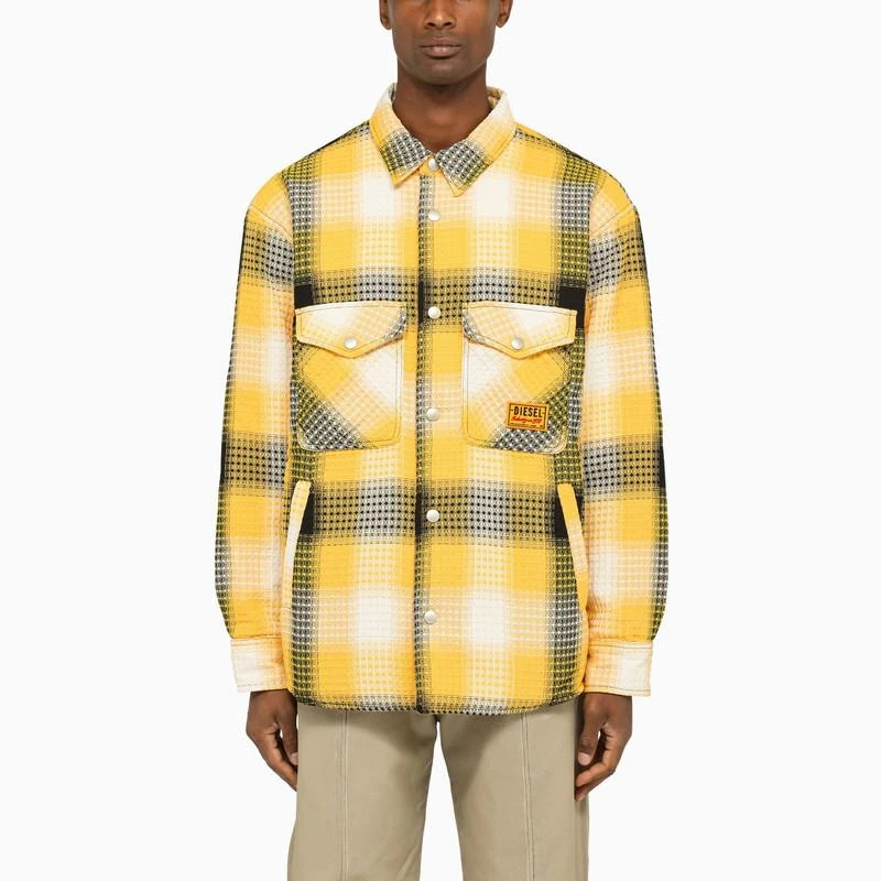 商品Diesel|Yellow checked casual shirt,价格¥1051,第1张图片