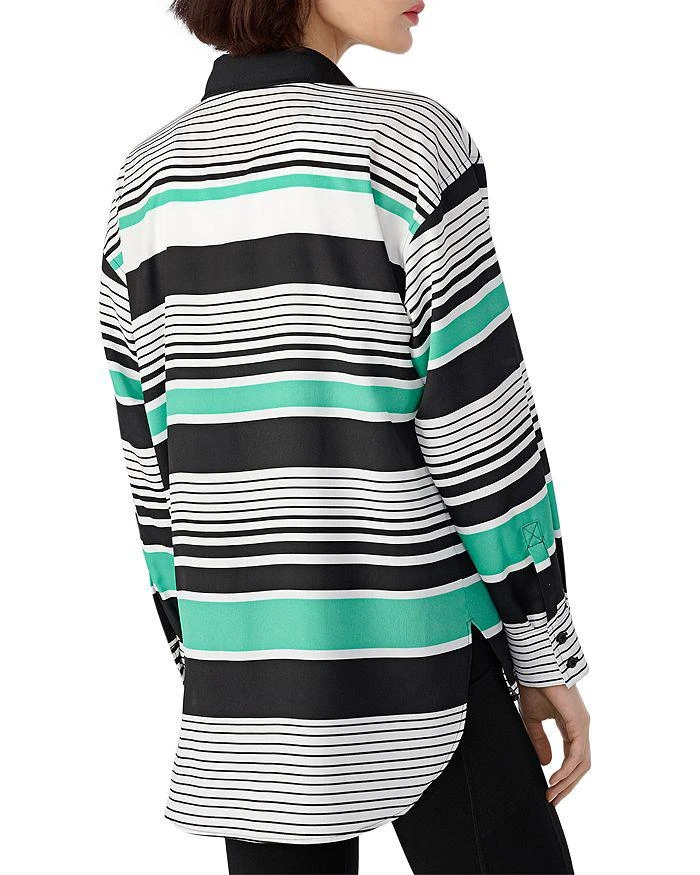 商品Karl Lagerfeld Paris|Striped Oversized Logo Shirt,价格¥224,第2张图片详细描述