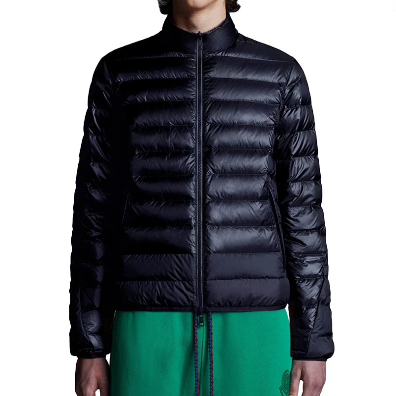 商品Moncler|【现货】蒙克莱 男士海军蓝色尼龙面料羽绒夹克H10921A00019M1837778,价格¥3620,第1张图片