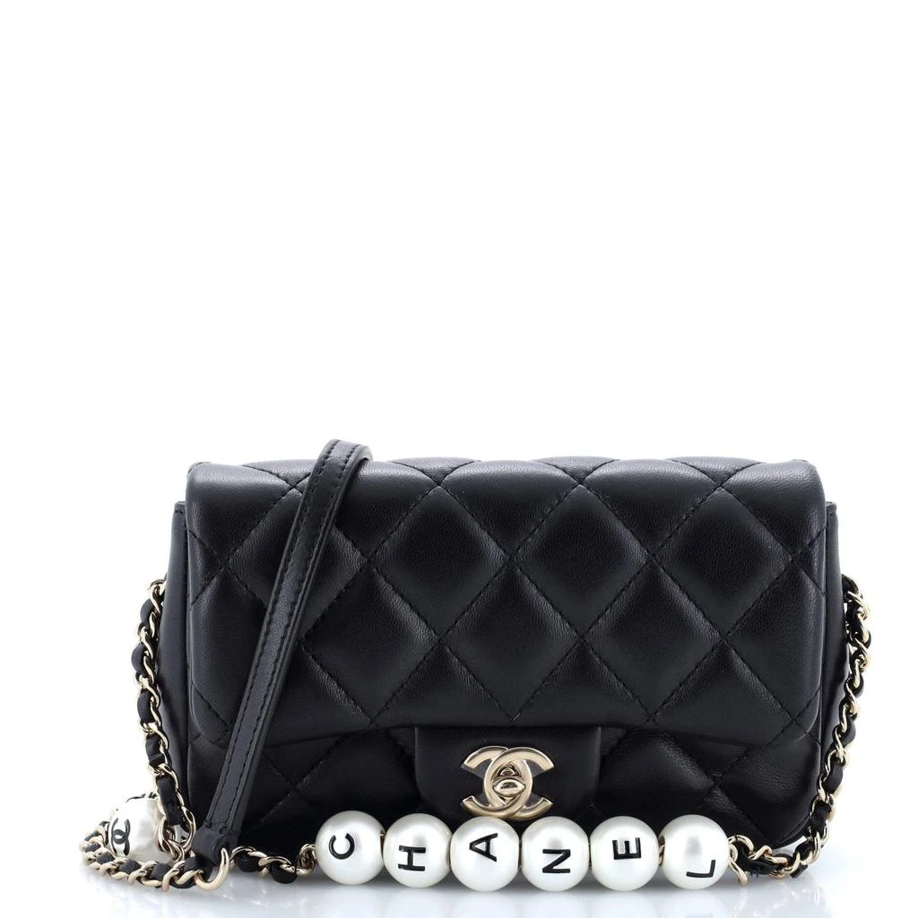 商品[二手商品] Chanel|My Precious Pearls Chain Flap Bag Quilted Lambskin Small,价格¥38443,第1张图片