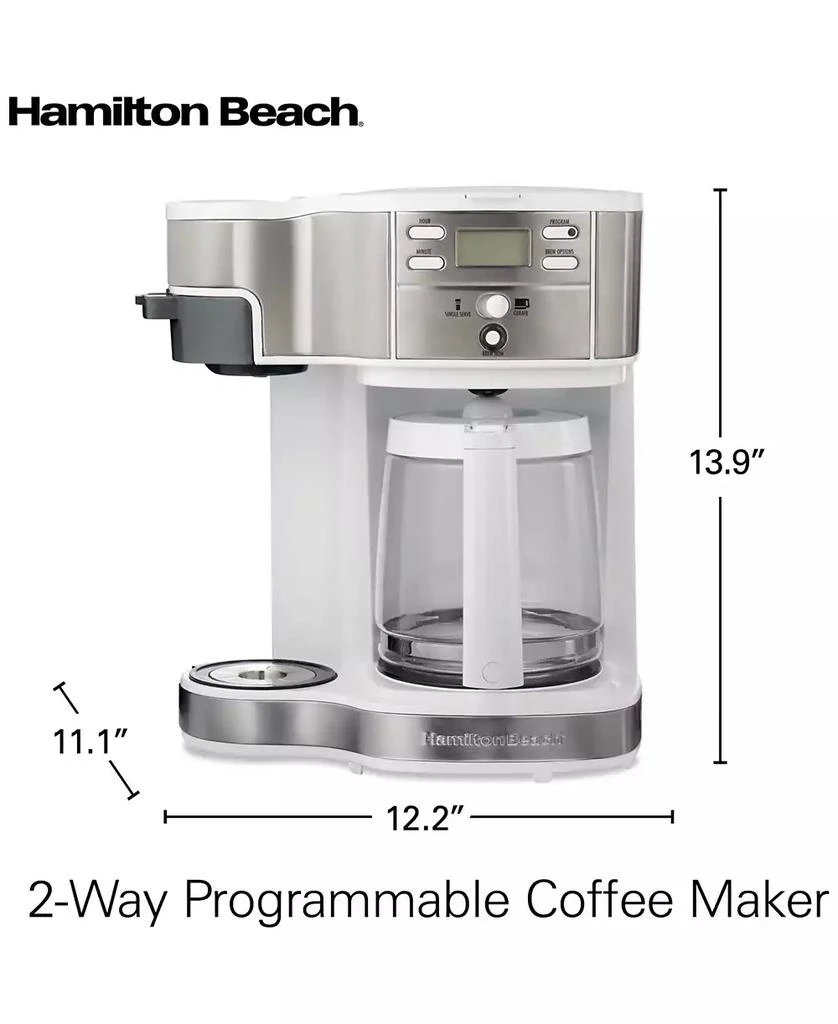 2-Way Programmable Single Serve & 12-Cup Coffee Maker 商品