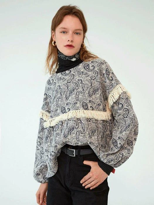 商品OUI MAIS NON|Skyler Paisly blouse,价格¥981,第1张图片