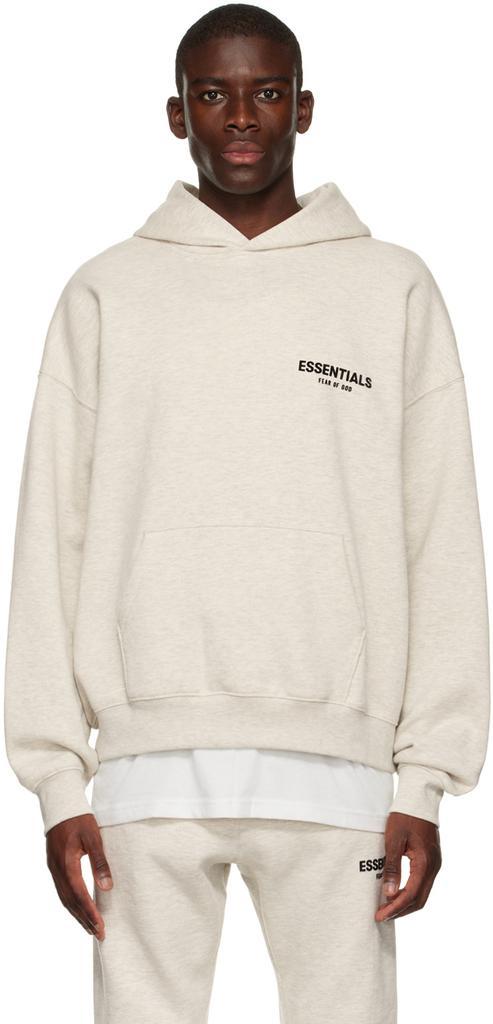 商品Essentials|灰白色纯棉连帽衫卫衣,价格¥691,第1张图片