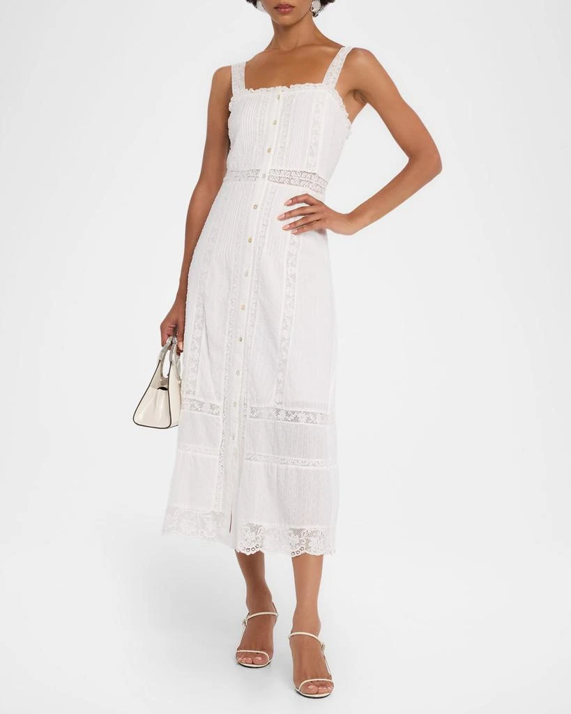 商品LOVESHACKFANCY|Judalon Cotton Midi Dress,价格¥3052,第4张图片详细描述