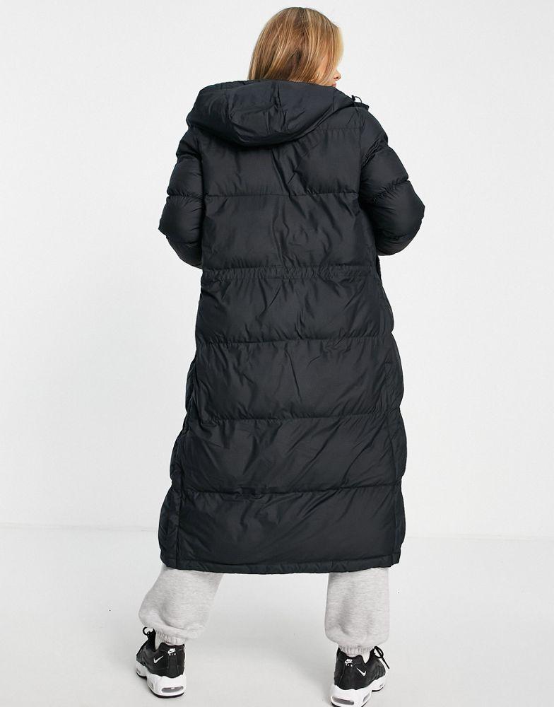 Columbia Pike Lake long puffer jacket in black商品第2张图片规格展示