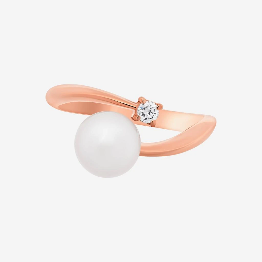 商品Salvini|SALVINI 18K Rose Gold, Pearl and Diamond Wrap Ring 20073748,价格¥4514,第1张图片