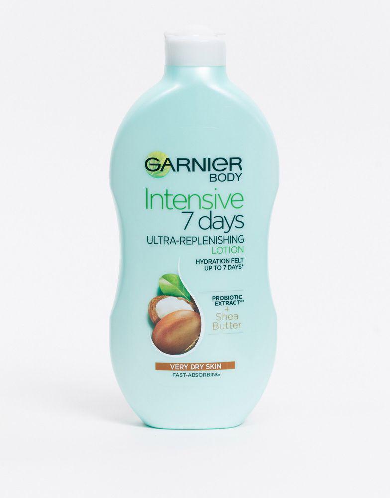 商品Garnier|Garnier Intensive 7 Days Shea Butter Probiotic Extract Body Lotion Dry Skin 400ml,价格¥41,第1张图片