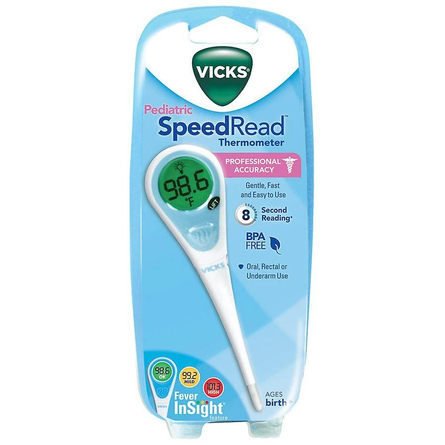 商品Vicks|SpeedRead Digital Thermometer with Fever InSight,价格¥111,第2张图片详细描述